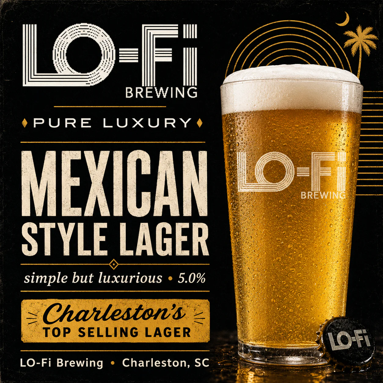 AI-assisted beer campaign concept for LO-FI Brewing