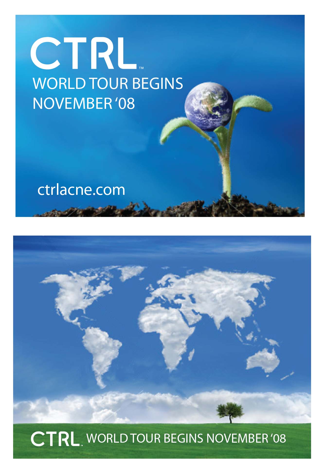 World tour promotional graphic design