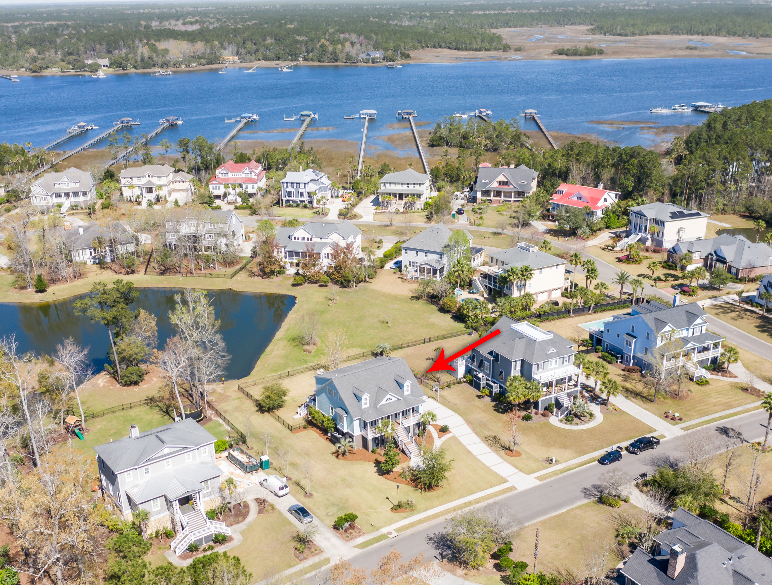 Aerial view of Ayers Plantation Way