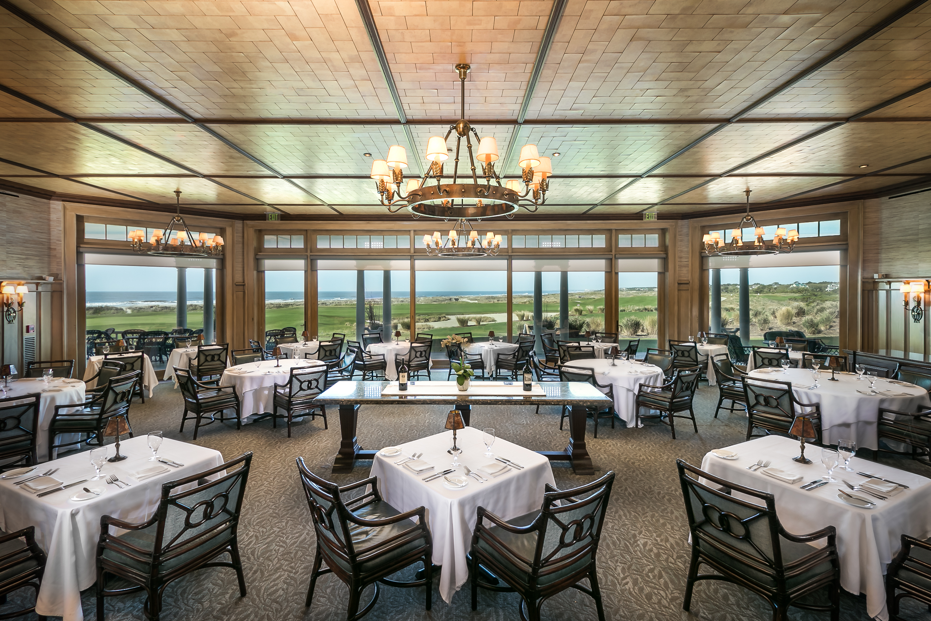 Restaurant interior prepared for a visual content project